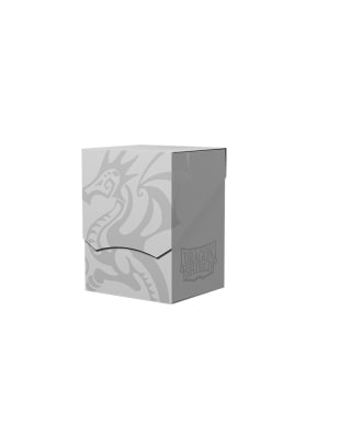 Deck Shell Dragon Shield 100+ Cartas - Ashen White1