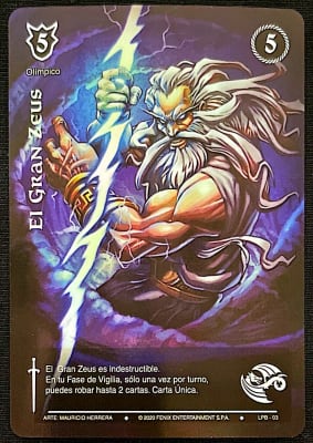 El Gran Zeus Legendario Foil Plateado