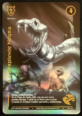 La Serpiente Negra Legendaria Foil Dorado