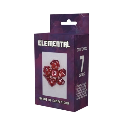 Dados Zero Mulligan Elemental Rojo