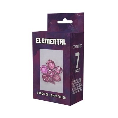Dados Zero Mulligan Elemental Rosado