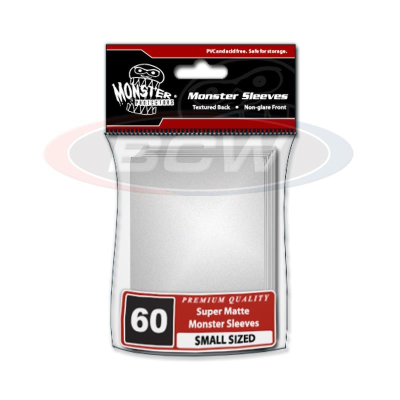 Potectores Small Matte Sleeves Monster - Blanco1