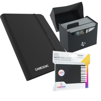 Carpeta 4 Bolsillos + Deckbox + Protectores Black