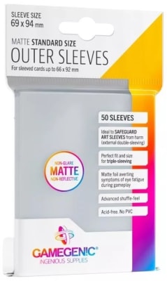 Cubre Protector Gamegenic Outer Sleeves Matte Standard
