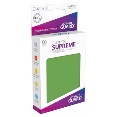 Protectores Japanese Small 60 Unidades Matte Verde Ultimate-Guard Protectores Japanese Small 60 Unidades Matte Verde Ultimate-Guard