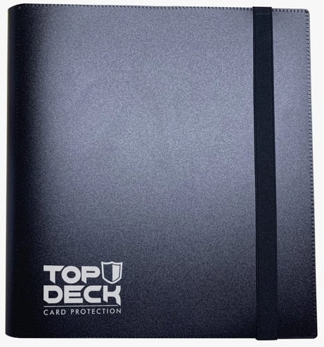 Carpeta Top Deck 12 Pocket Black | One up store | Los Mejores Accesorios  Para Tus Cartas