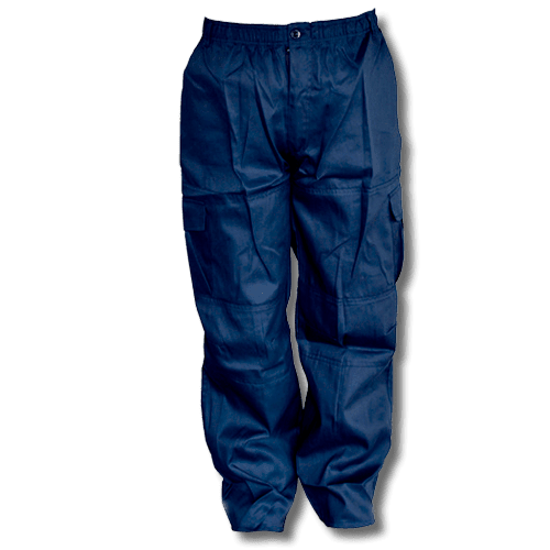 PANTALÓN CARGO GABARDINA AZUL MARINO | Worksafety | Elementos de Protección  Personal