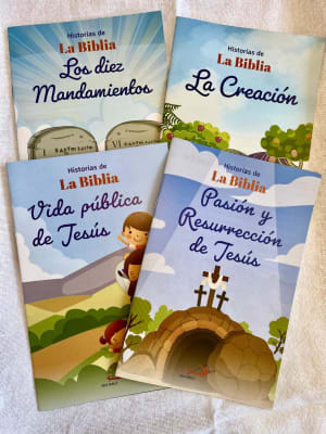 FOLLETO HISTORIAS DE LA BIBLIA: LOS DIEZ MANDAMIENTOS