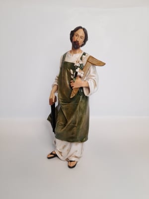 SAN JOSE OBRERO 25 CM RESINA
