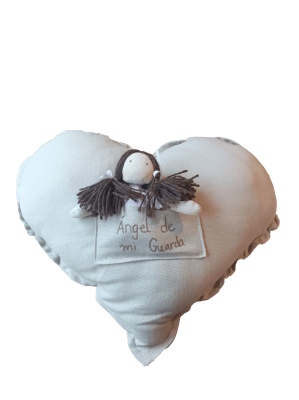 COJIN ANGEL DE LA GUARDA CORAZON 40 CM