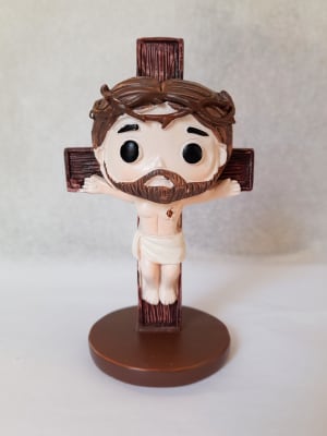 JESUS MUÑECO DE ACCION CRUCIFICADO