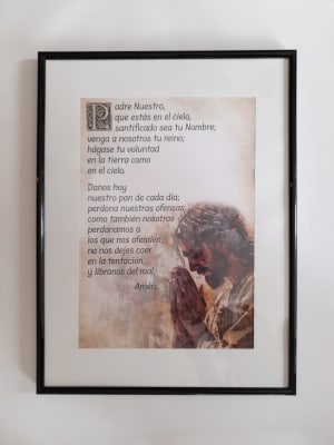 LAMINA ENMARCADA PADRE NUESTRO