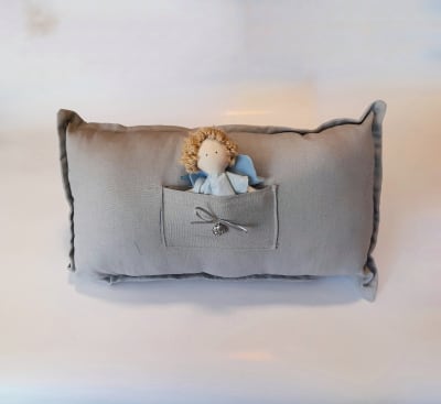 COJIN ANGEL DE LA GUARDA RECTANGULAR