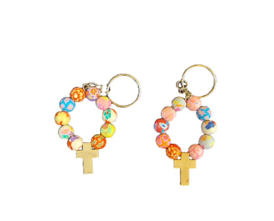 LLAVERO DENARIO FLOREADO