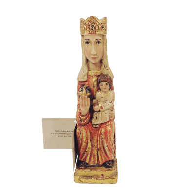 VIRGEN ROMANICA CH MADERA 22 CM