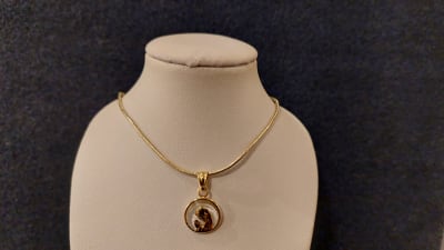 MEDALLA CRISTAL AU 12 MM