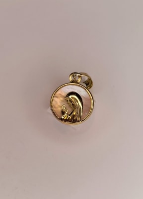 MEDALLA NACAR AU 12 MM