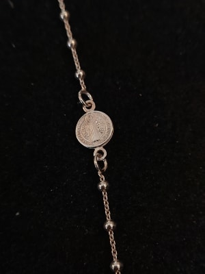 Pulsera denario de plata
