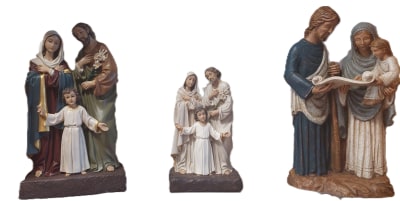 SAGRADA FAMILIA 20 CM BLANCA