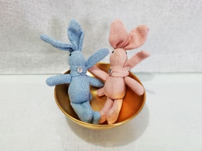 CONEJO TELA PARA COLGAR 20 CM