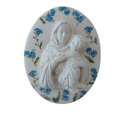 VIRGEN EN FORMA DE ÓVALO