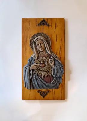 CUADRO SAGRADO CORAZON DE MARIA