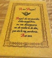 TARJETA TIPO PERGAMINO EN CERA DE ABEJA