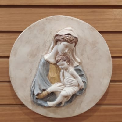 DISCO DE VIRGEN CON NIÑO