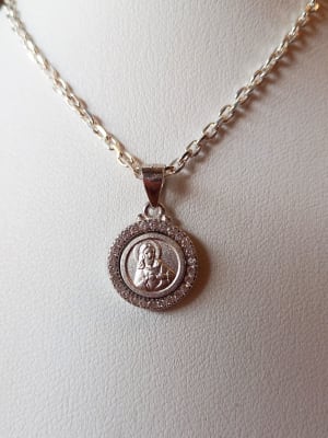 ESCAPULARIO PLATA CIRCON