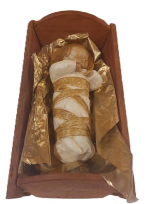 CUNA DE JESUS MEDIANO CON AUREOLA 26,5