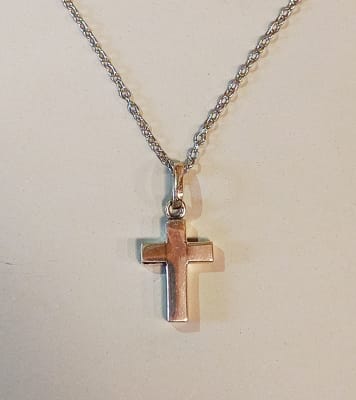 CRUZ PLATA GRUESA 15MM