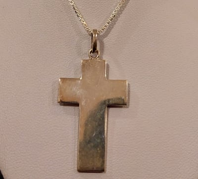 CRUCES  PLATA PLANAS 29MM