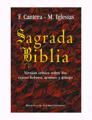 SAGRADA BIBLIA VERSION CRITICA SOBRE TEXTOS HEBREOS ARAMEOS Y GRIEGOS