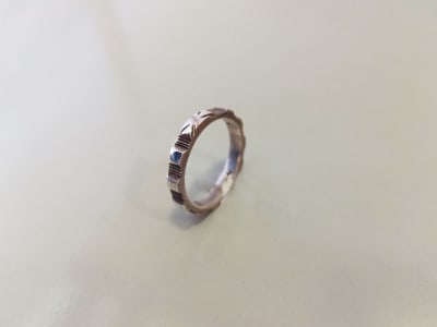 ANILLO DENARIO PLATA CRUZ