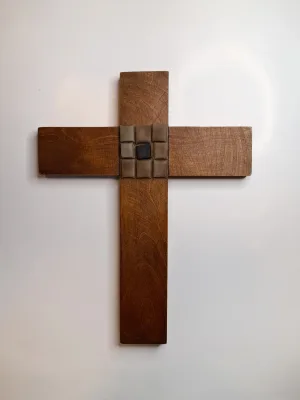 CRUZ CON 9 TESELAS MOSAICO
