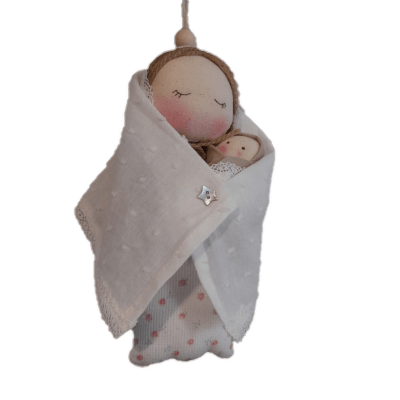 VIRGEN CON NIÑO PARA COLGAR 21CM