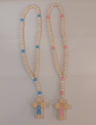 ROSARIO MADERA NIÑOS