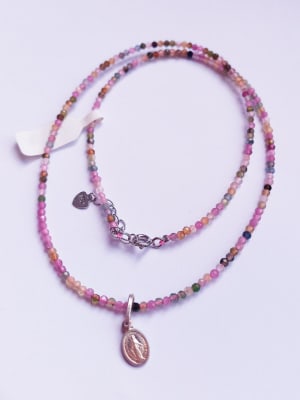 COLLAR DE PLATA CON MOSTACILLAS