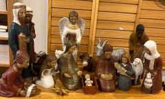 PESEBRE COMPLETO 17 PIEZAS. FIGURAS DE 30 CMS