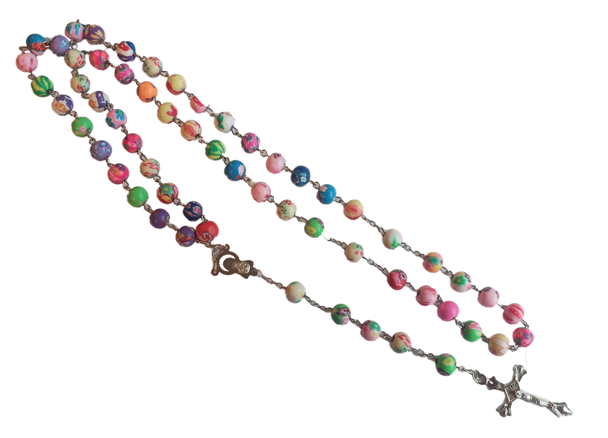 ROSARIO RESINA COLORES 55CM1