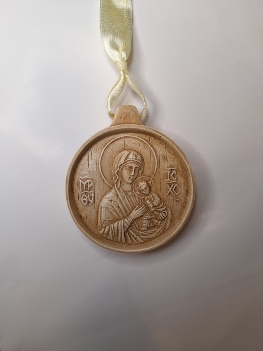 MEDALLA DE CUNA MARFILINA 7,5CM1