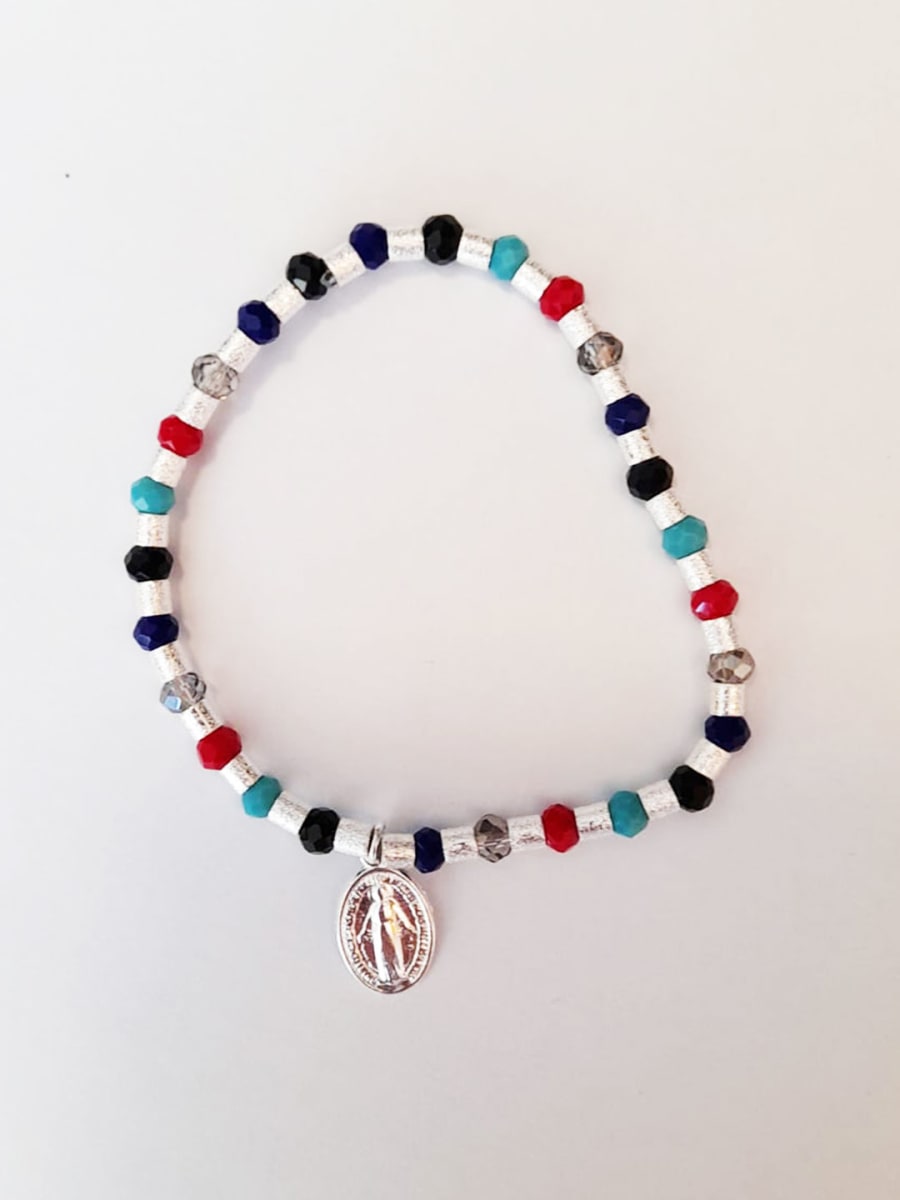 PULSERA RELIGIOSA ENCHAPADA AG/AU3