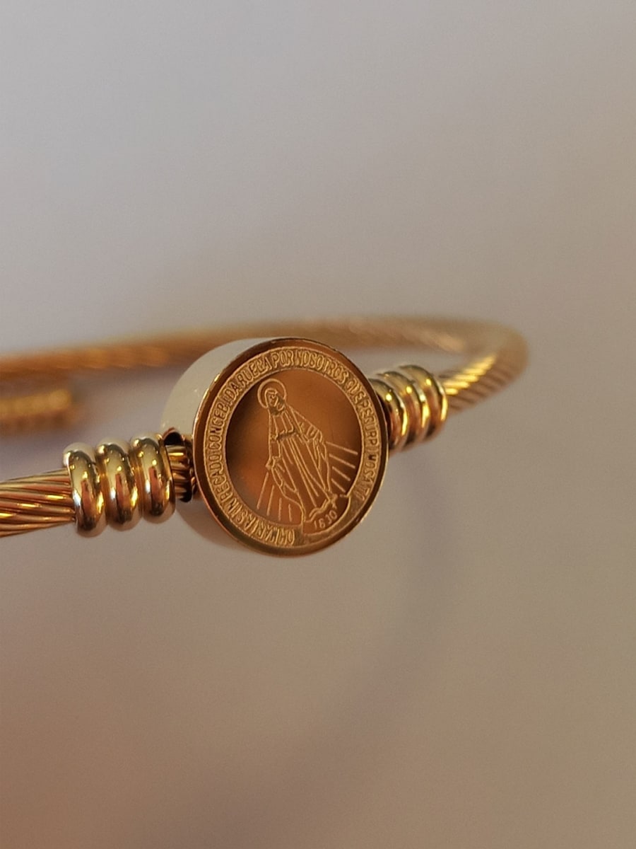 PULSERA ACERO VIRGEN MILAGROSA2