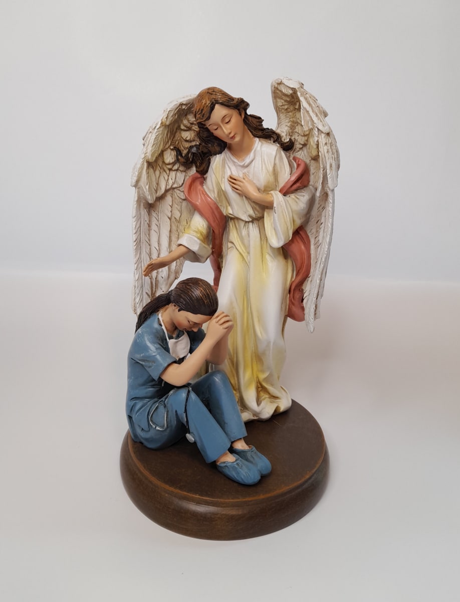 ANGEL DE LA GUARDA DOCTORA 18CM RESINA1