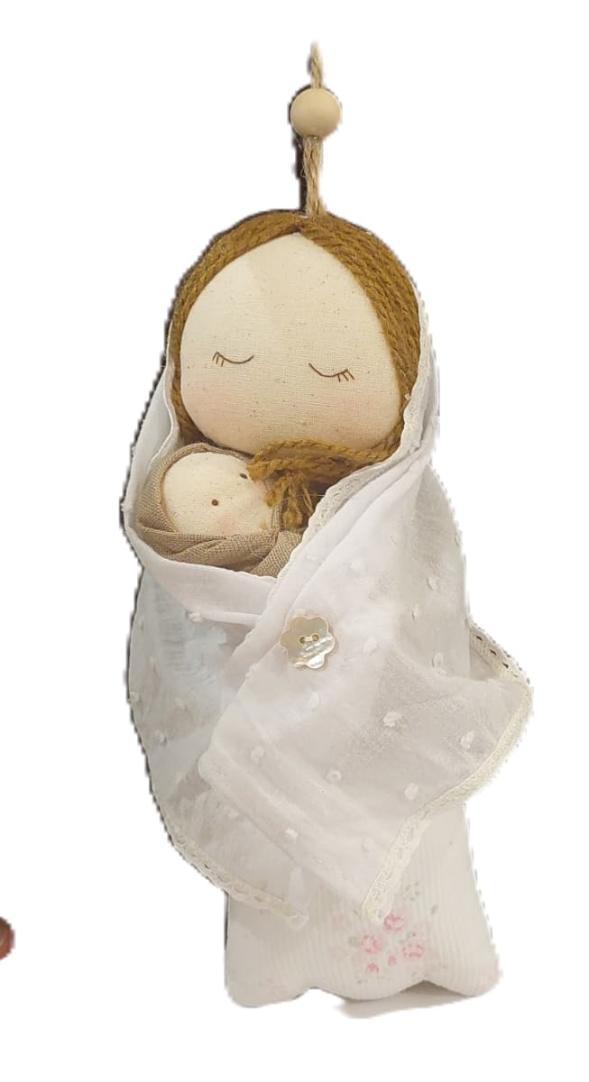 VIRGEN CON NIÑO PARA COLGAR 21CM2