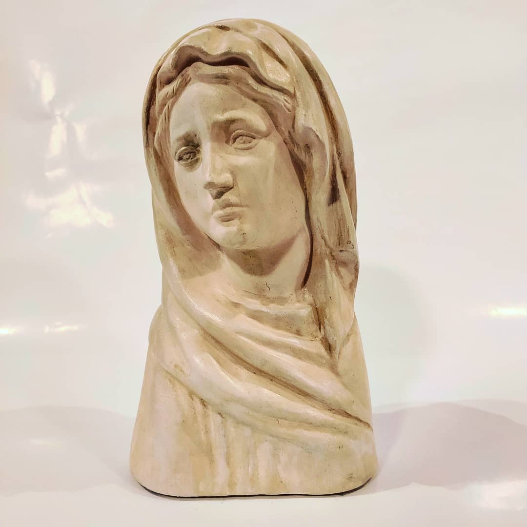 VIRGEN BUSTO SIN BASE 24 CM1