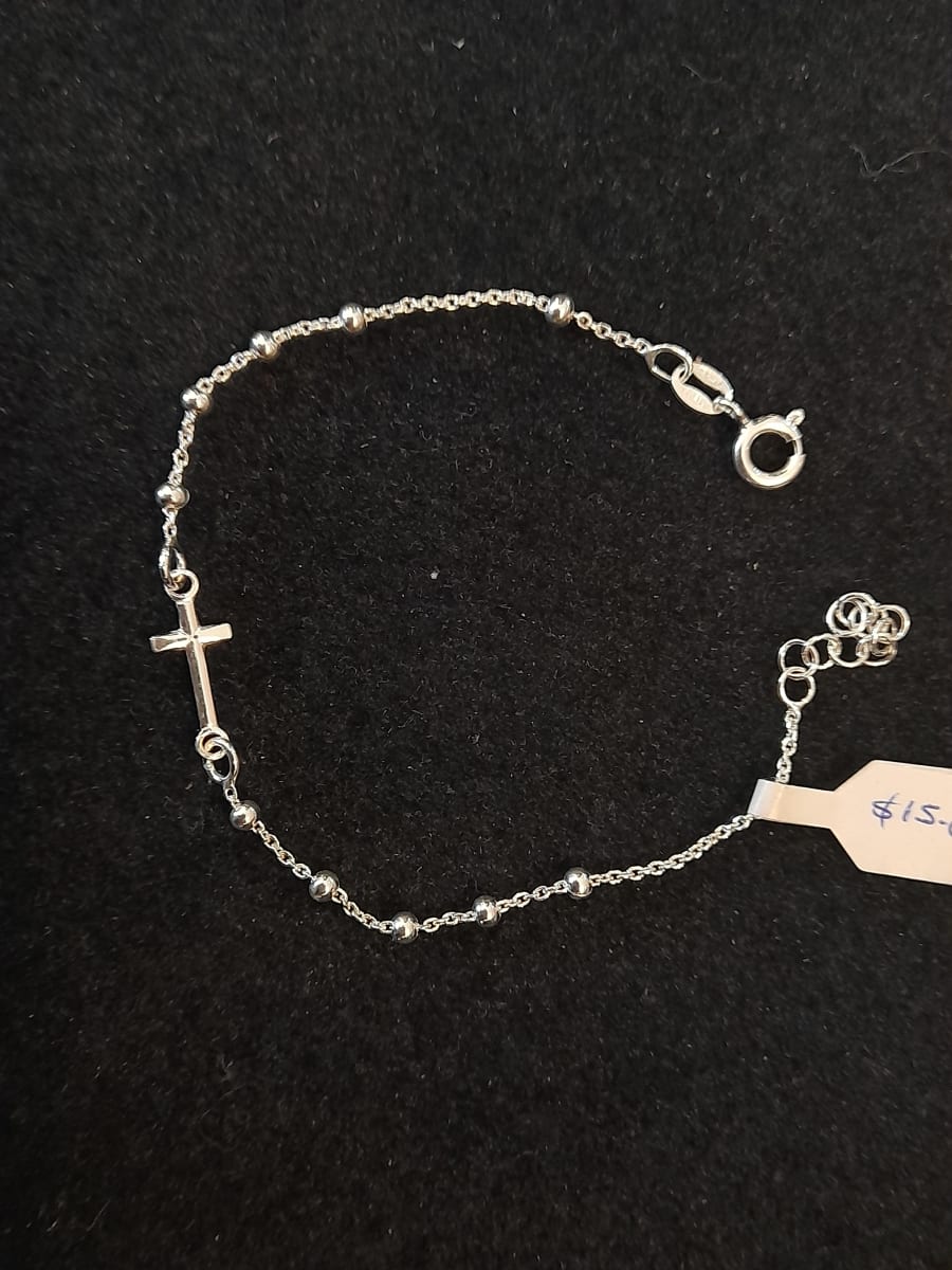 PULSERA DENARIO BOLITA CHICA PLATA2