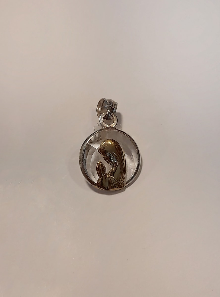 MEDALLA CRISTAL DUBLE 12 MM2