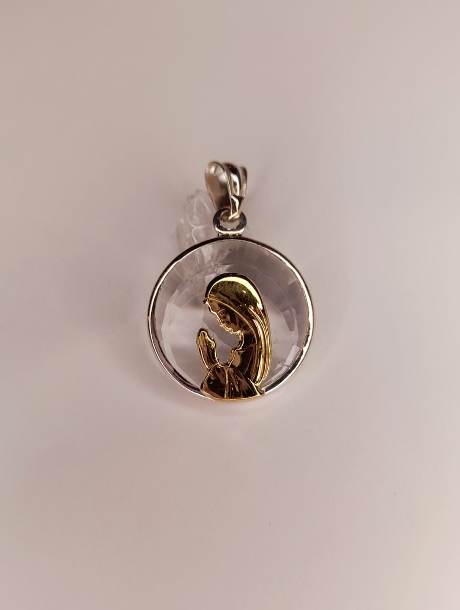 MEDALLA CRISTAL DUBLE 17 MM2