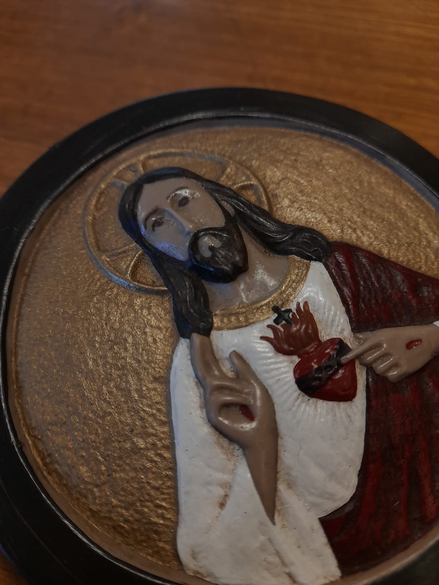 CRISTO SAGRADO CORAZON DE JESUS 11X11CM1